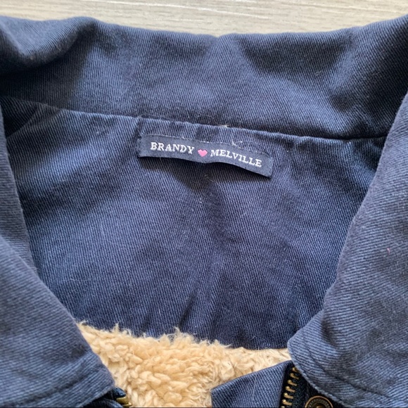 BRANDY MELVILLE Navy Blue Utility Jacket - Picture 4 of 5